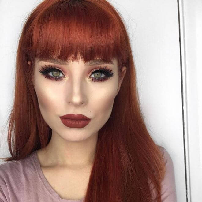 Crvena kosa - makeup