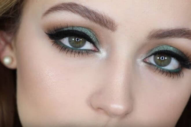 Zelene oči - makeup