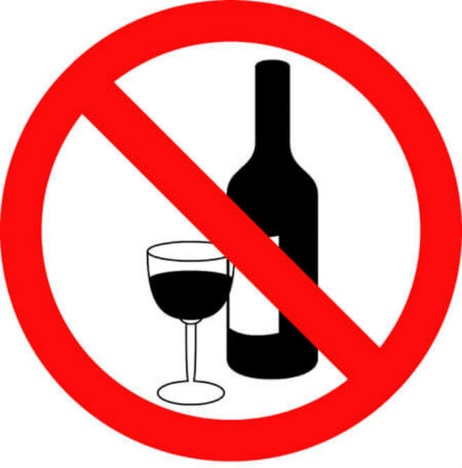 Zabranjeno konzumiranje alkohola