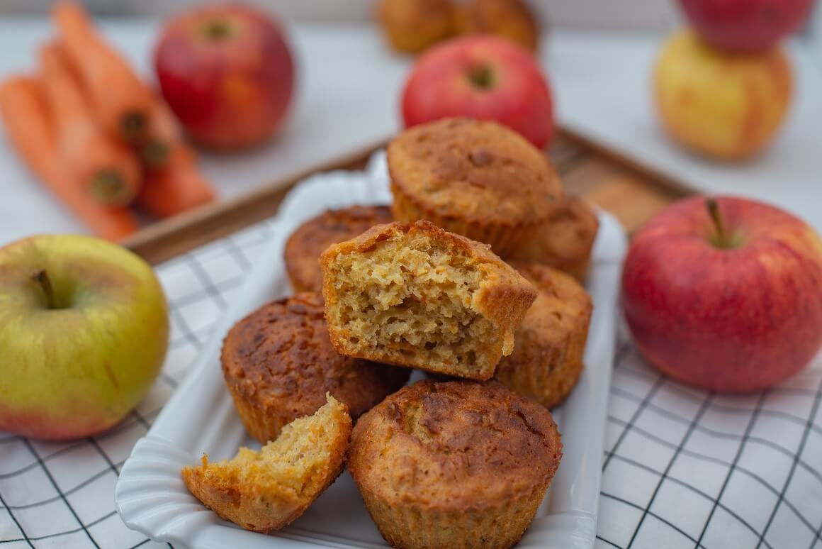 Muffini od jabuka i mrkve