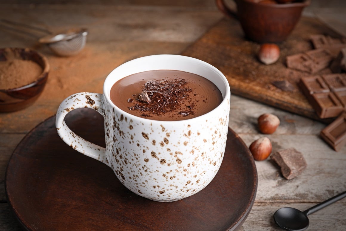 Gusta vruća čokolada - recept s lješnjakom