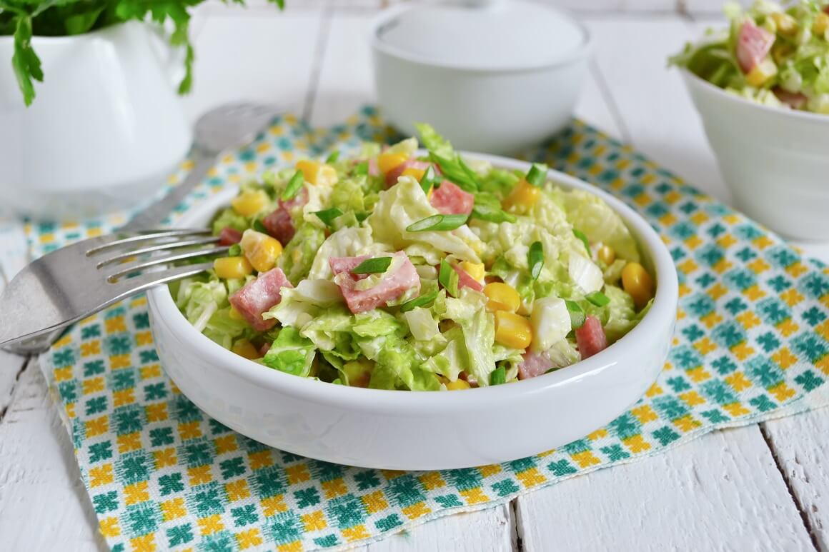 Salata od šunke, kupusa i nutritivno bogatije majoneze