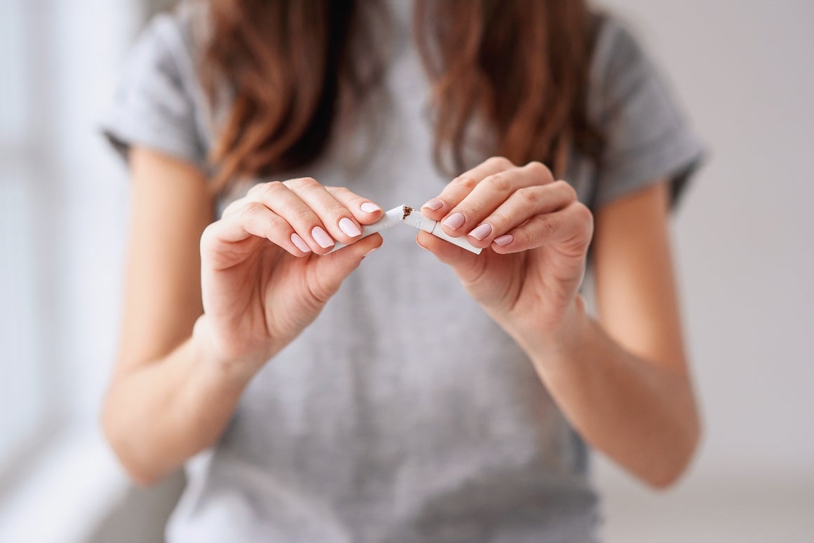 ako robujete lošim navikama poput pušenja, razmislite o prestanku