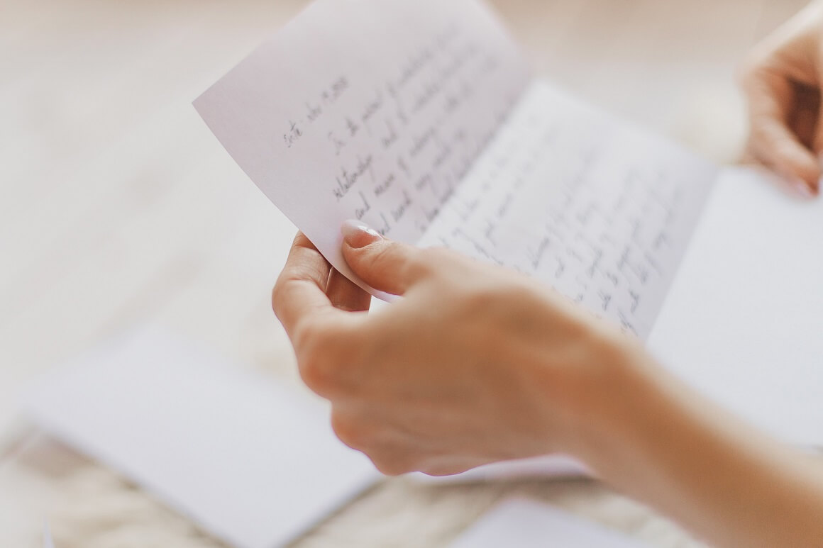 izazovite sebe da pišete pisma ili bilješke prijateljima i voljenima