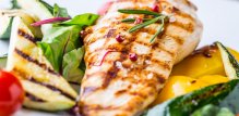 Večera - povrće s grill tave i pureća prsa