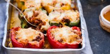 Zapečene vegetarijanske punjene paprike