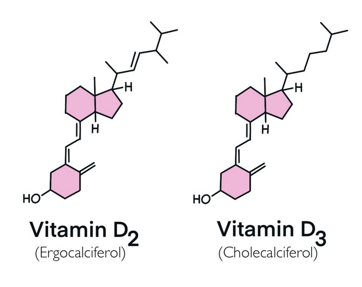 D2 (ergokalciferol) i D3 (holekalciferol)