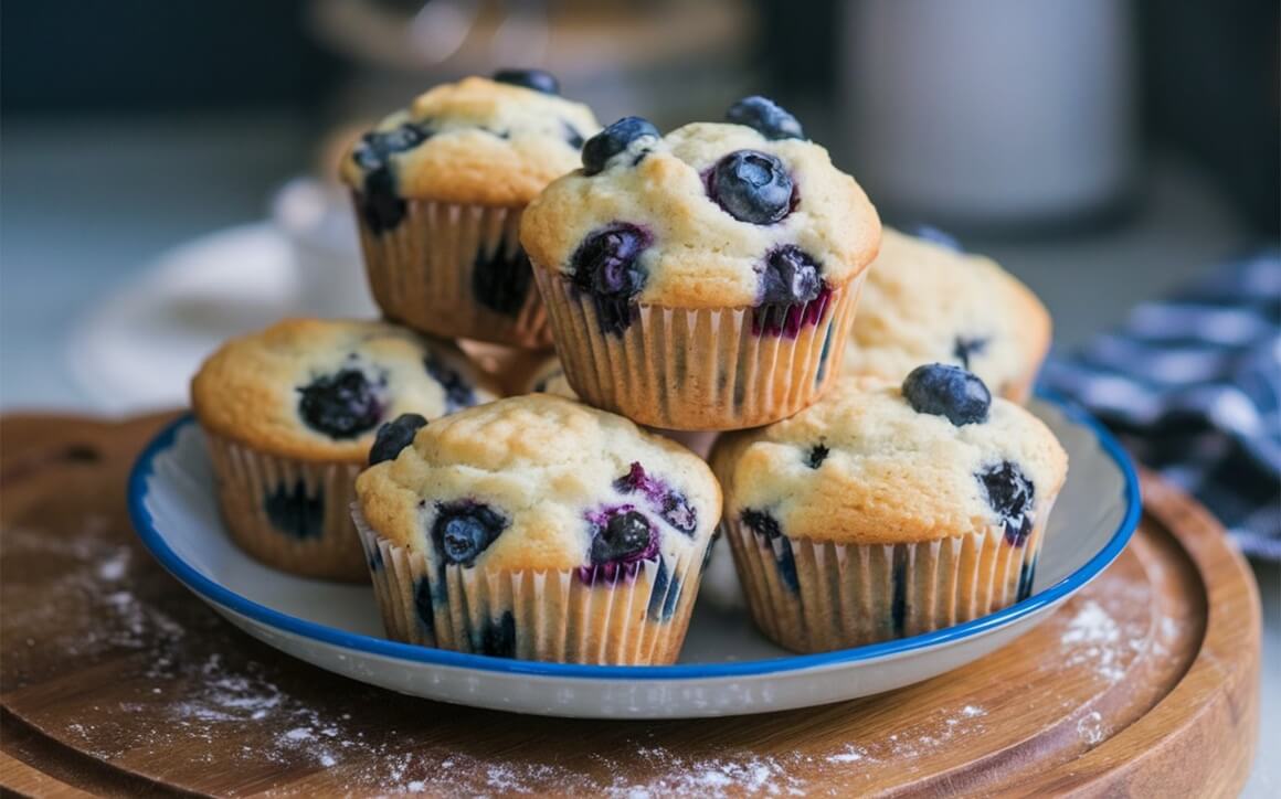 Jednostavni muffini s borovnicama