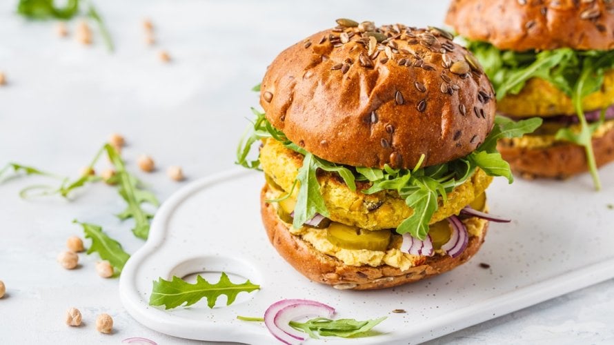 Vege burger od slanutka