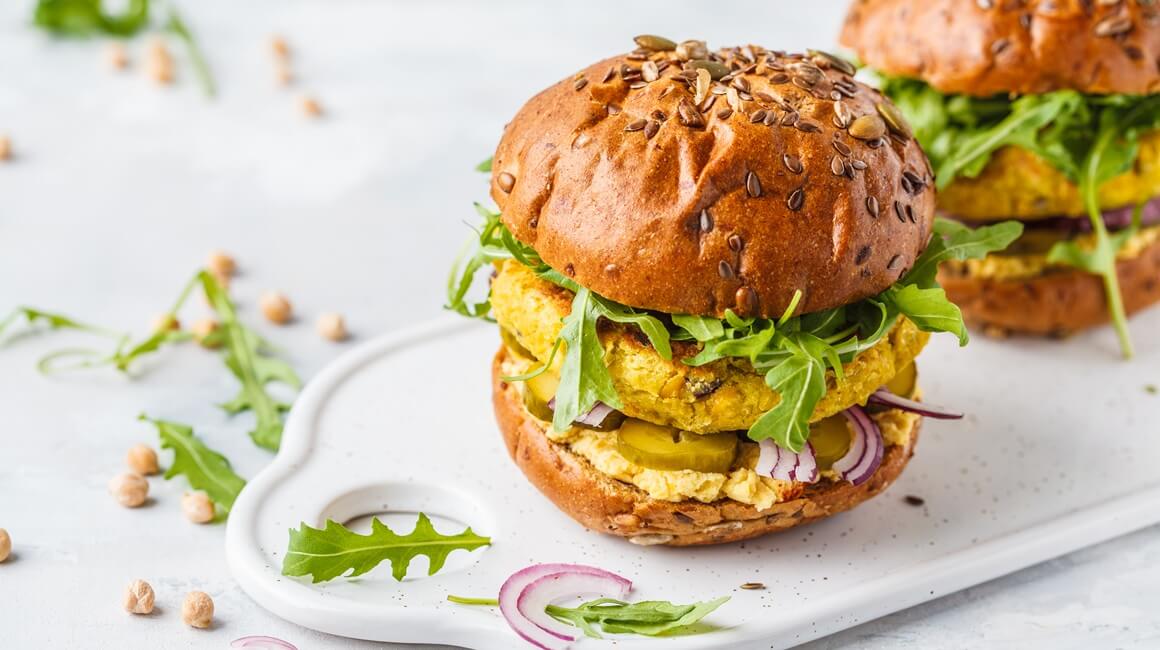 Vege burger od slanutka