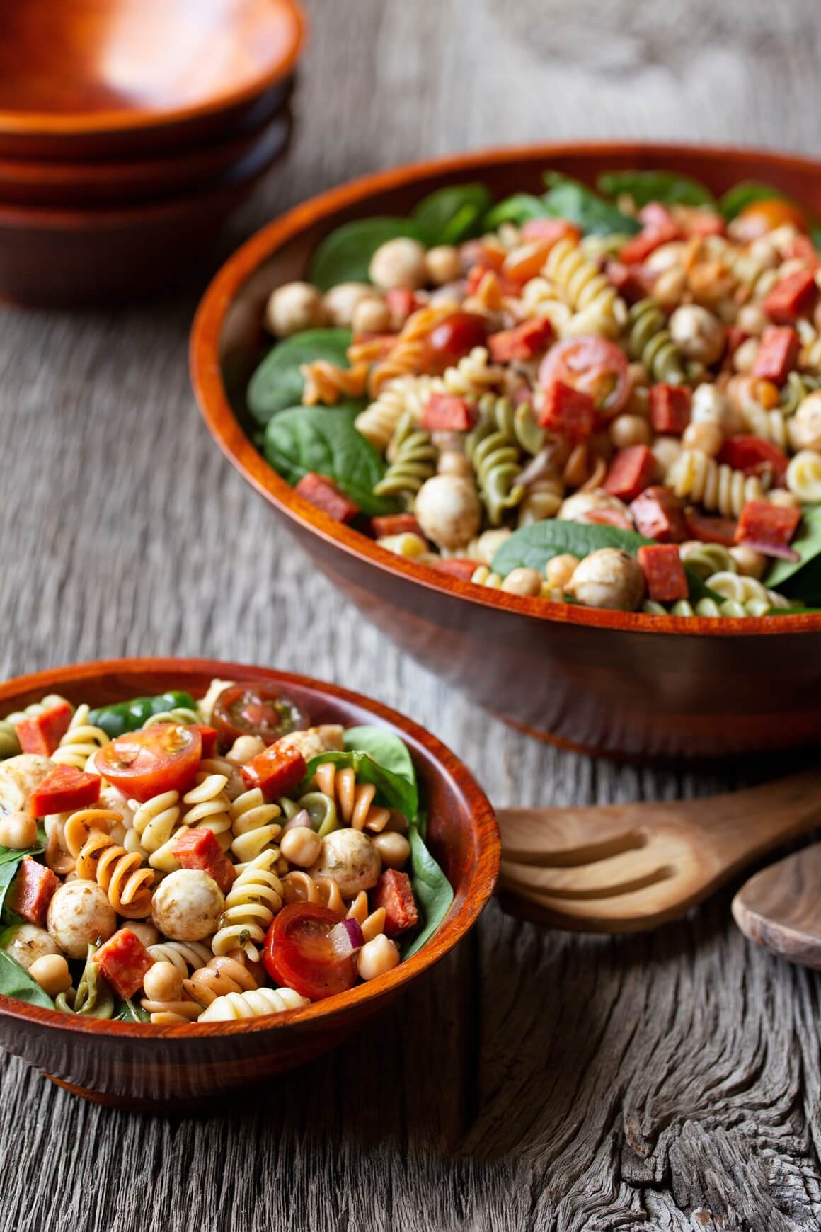 Salata od tjestenine s artičokama, slanutkom i mozzarellom
