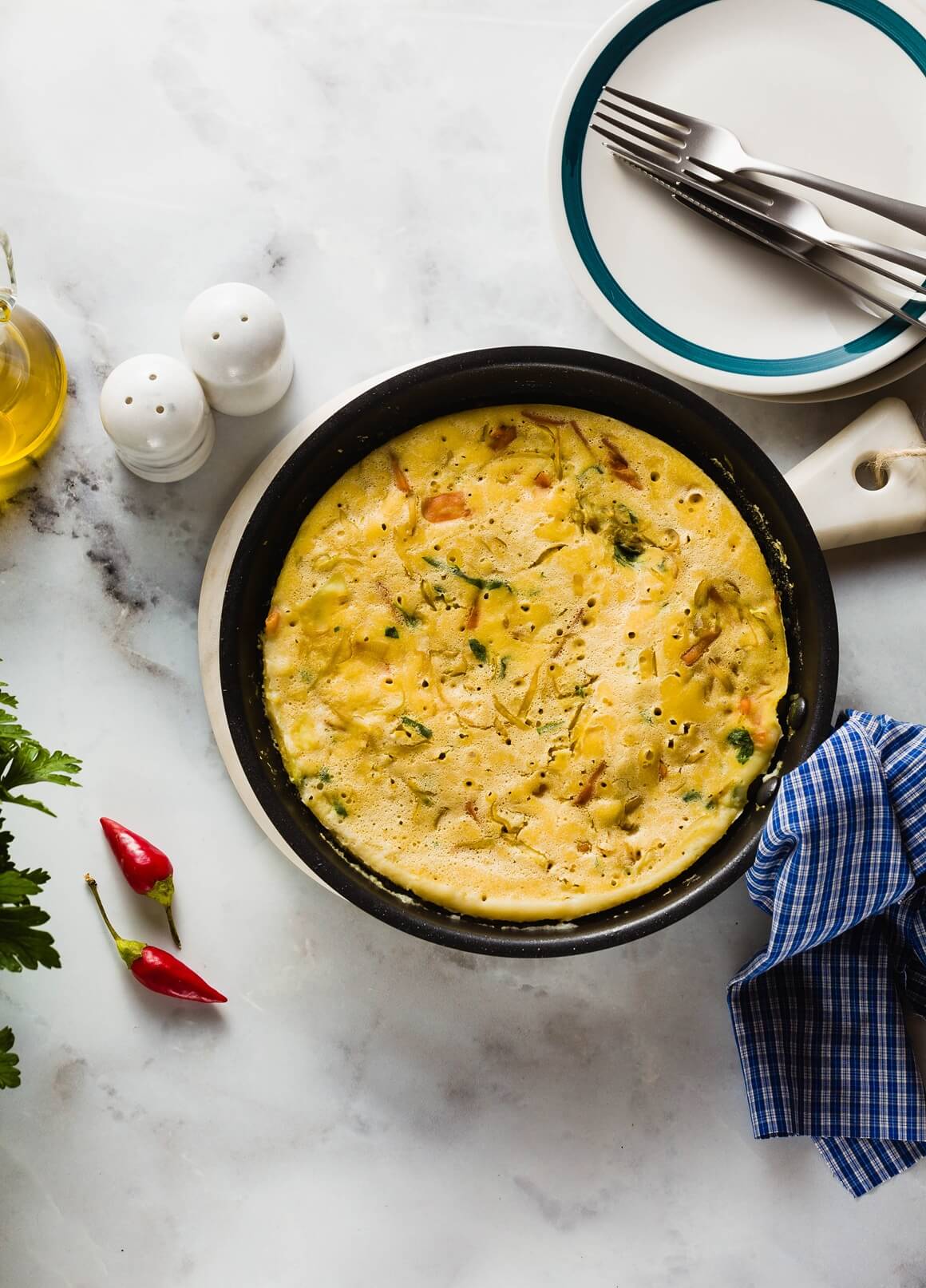 Veganska fritata od slanutka