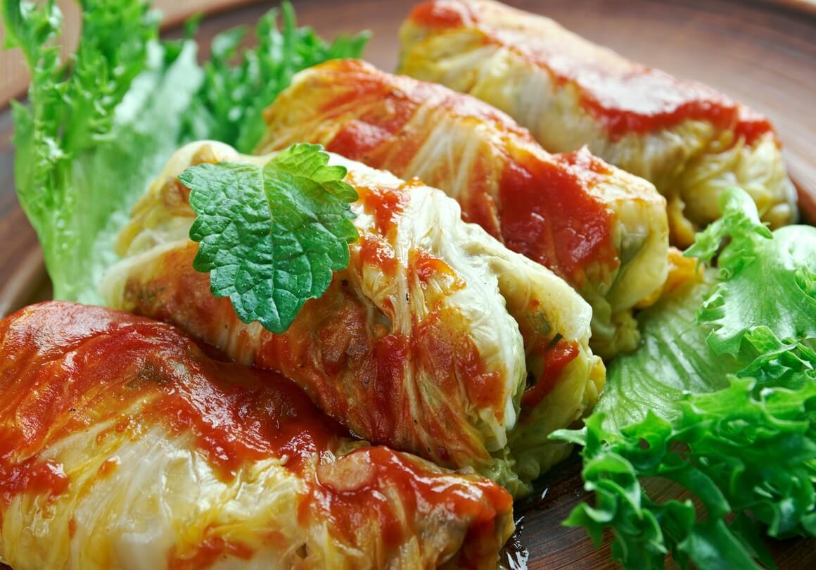 Vegetarijanski punjeni kupus