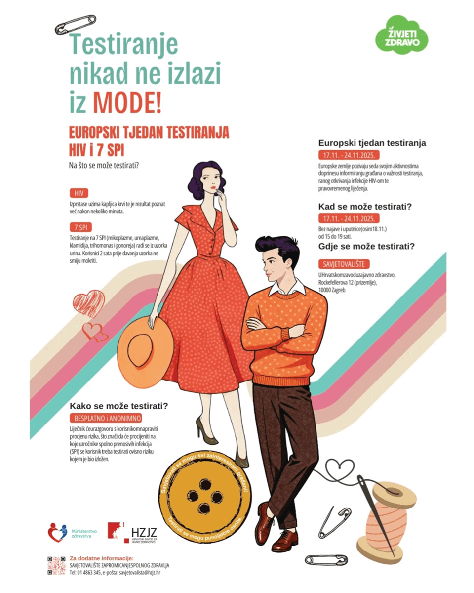 Europski tjedan testiranja na HIV i 7 SPI