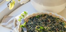 Veganska lijevana pita od špinata