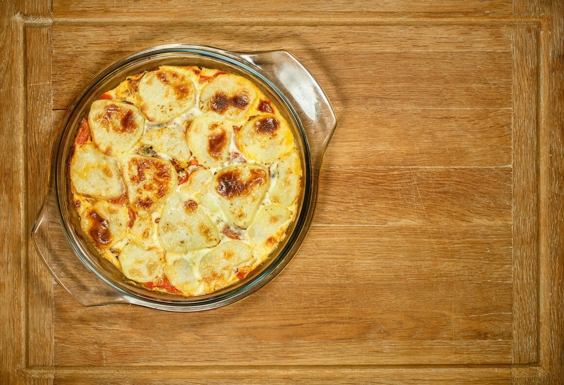 Zimski vegetarijanski složenac s gljivama