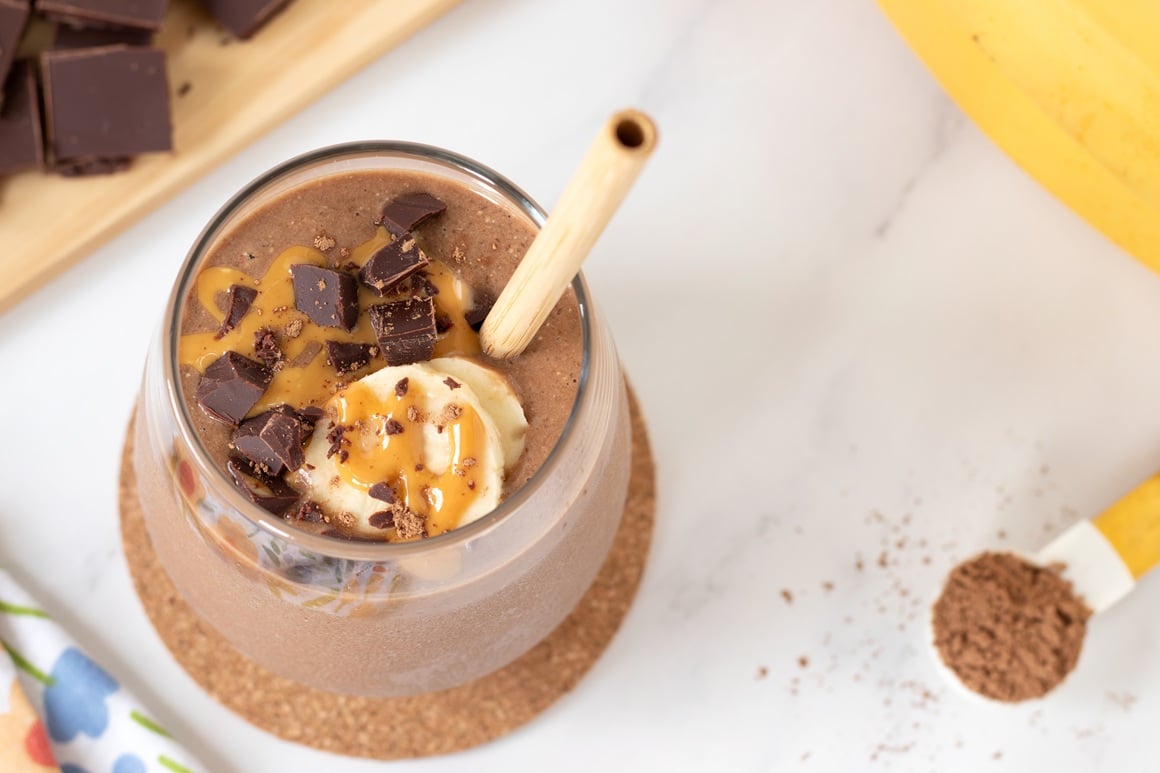 Čokoladno-kikiriki proteinski shake