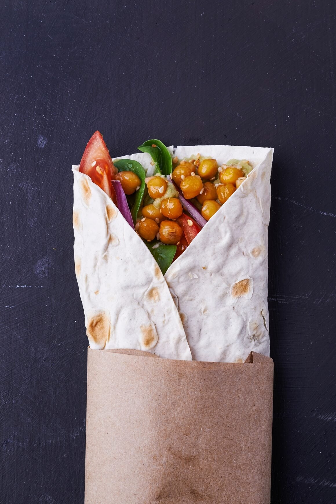 Wrap s humusom i slanutkom