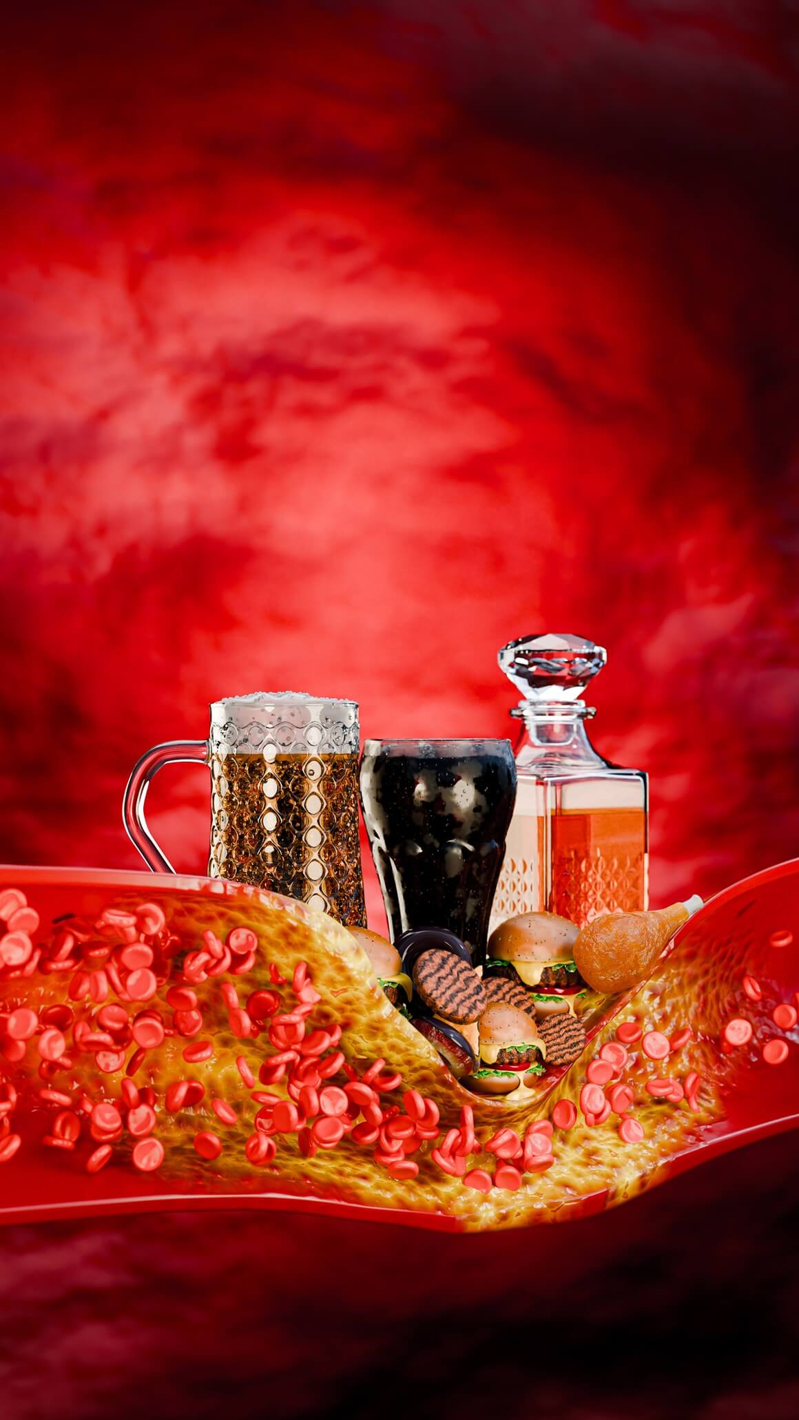 prehrana bogata zasićenim i trans mastima utječe na stvaranje plaka u arterijama