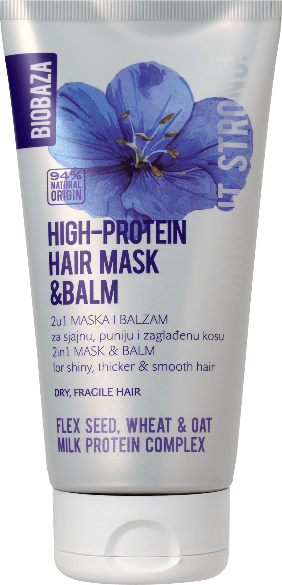 2u1 maska i balzam za suhu i lomljivu kosu