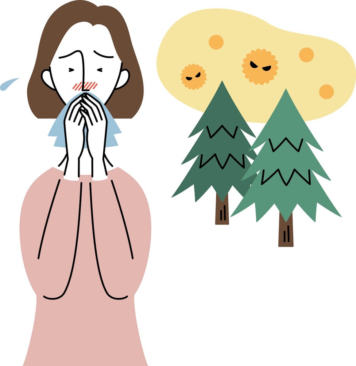 Alergija na čempres - simptomi