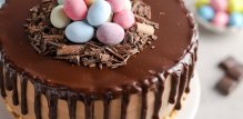 Uskrsna torta od čokolade s lješnjacima bez bijelog brašna