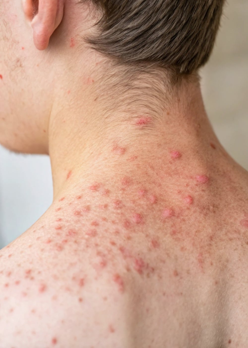 Acne mechanica mogu se pojaviti na licu i tijelu - najčešće na leđima, ramenima, stražnjici ili bedrima