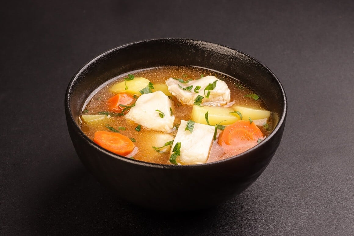 Juha od smrznutog bakalara s povrćem