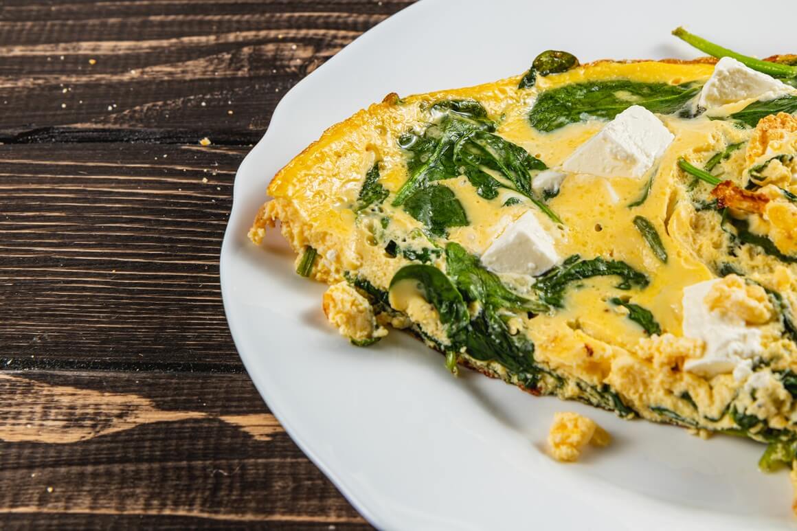 Omlet sa špinatom i feta sirom