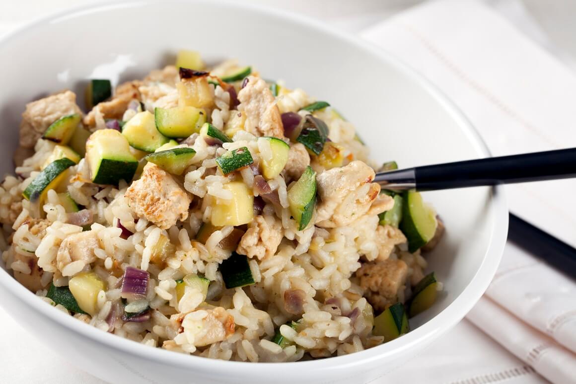 Rižoto s tikvicama i piletinom