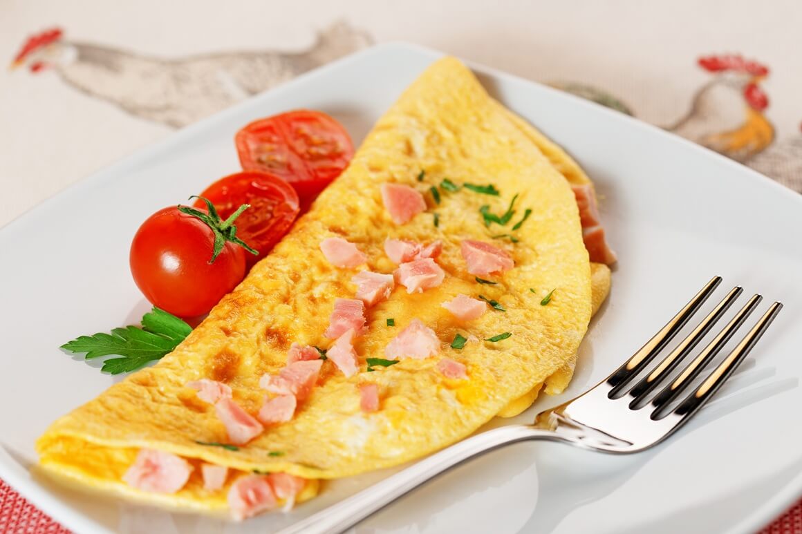 Omlet s pilećim prsima gotov za nekoliko minuta