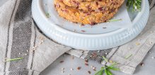 veganski burgeri od tikvica s crvenim grahom